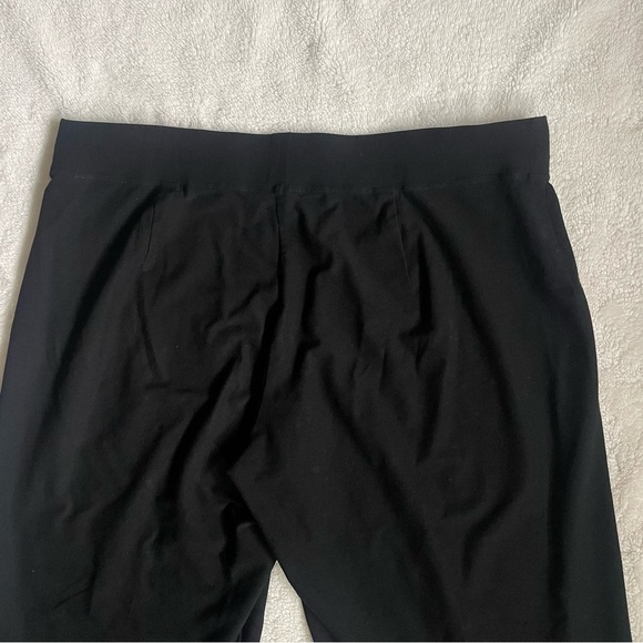Eileen Fisher Black Wide Leg Pants Viscose Ankle - Picture 4 of 10